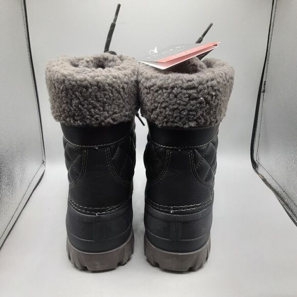 Storm By Cougar Carlisle Carlisle Boots Women's 8W Black/Grey Lace-up 5 - Picture 5 of 7